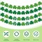 St Patricks Day Decorations - 40 Pack Shamrock Clover Banner - Shamrock Decorations Garland Irish St Patty's Day Accessories Party Favors for Home Door Birthday | St. Patrick's Day Decor